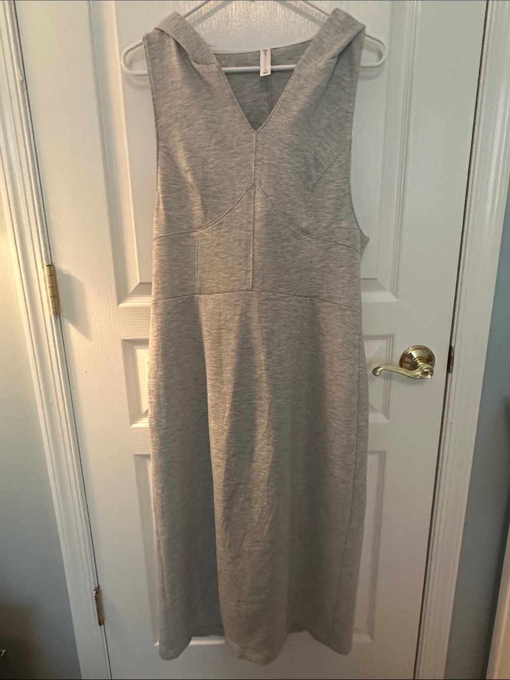 Daily Practice Anthropologie XL Gray Hooded Midi Dress NWOT